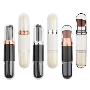 

Four In One Makeup Brush Double-headed Retractable Cosmetic Brush Portable Soft Cosmetic Brush Beauty Makeup Tools New