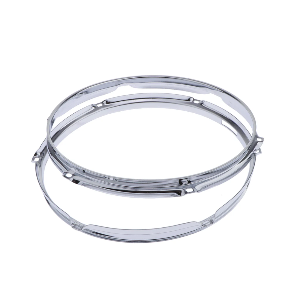 Пара литых 6-lug Snare барабанных колец-тесто сторона-цинковый сплав-12 дюймов 1,2 мм