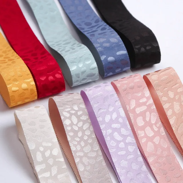 2 Rouleaux Ruban Imprimé Léopard 4,5m X 1cm - Ruban Décoratif Pour Cadeaux, DIY, Accessoires | Polyester