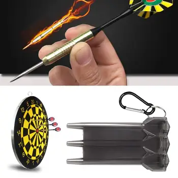 

Portable Nylon Dart Storage Box Dart Case with Lock Buckle Transparent Mesh Dart Holder