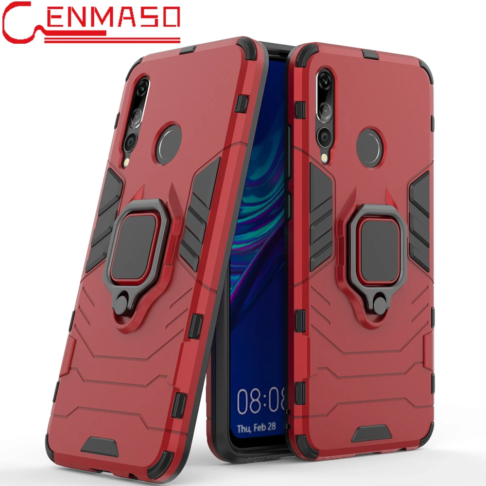 

For Huawei P Smart Plus Case P Smart Z Armor Back Cover Huawei Nova 5 Pro P20 lite 2019 Case Magnetic Car Holder Shockproof capa