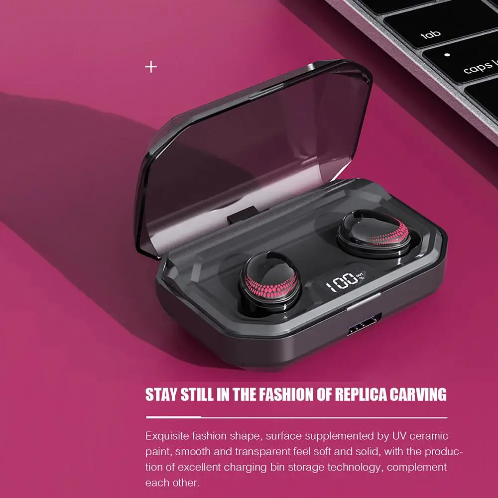 Fones de Ouvido sem Fio Mic com 3000mah Eastvita Bluetooth Alta Fidelidade 8d Estéreo Esporte Caixa Carregamento X10 Tws V5.0 8 Eastvita x10 tws bluetooth v5.0 fones de
