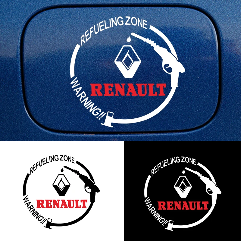 

Waterproof Tank Body Stickers Car Fuel tank cap sticker For Renault Megane 2 3 Duster Logan Clio Laguna 2 Captur Car Accessories