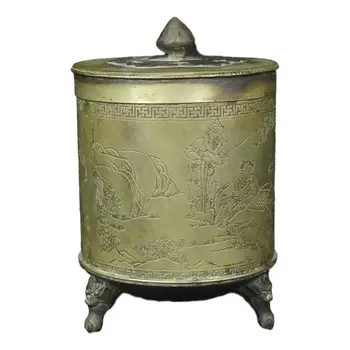 

LaoJunLu Chess Copper Pot Ornaments Antiques Miscellaneous Rural Collect Old Goods Old Objects Imitation antique bronze