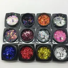 Nails Art Dip порошок для ногтей Блеск для ногтей голографический лак для маникюра сухой хромированный пигмент погружающийся порошок xdy002