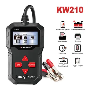 

KONNWEI KW210 Car Battery Load Tester 12V 100-2000 CCA Professional Automotive Alternator Digital Analyzer Waveform Voltage Test