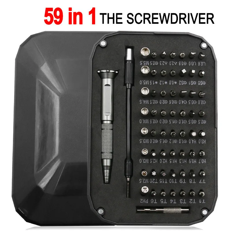 59 in one multi-function  telecommunications repair tools Apple mobile phone home precision screwdriver head combination