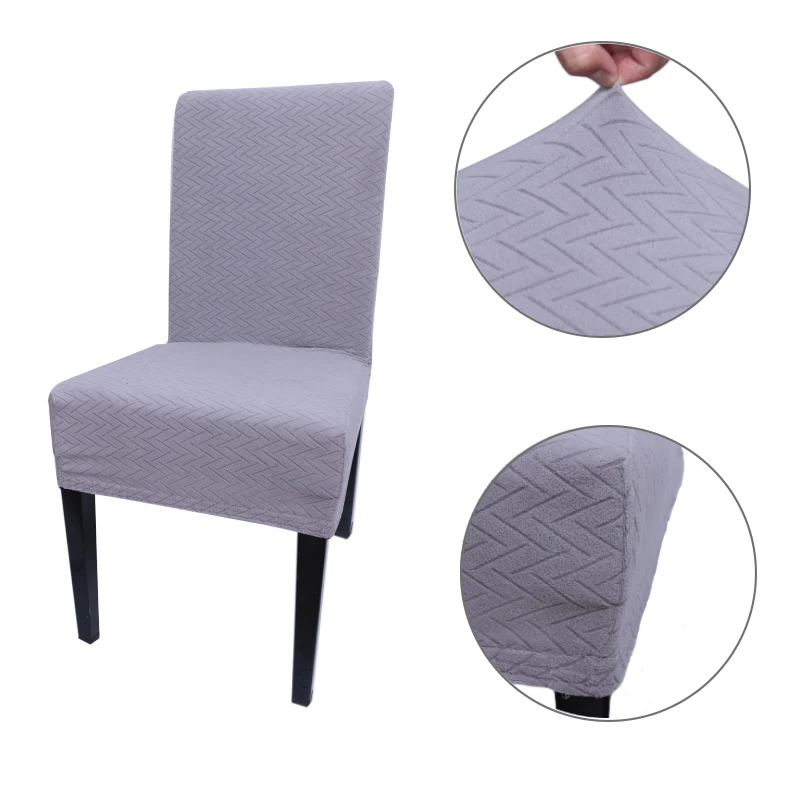 

Polar Fleece Fabric Thick Super Soft Chair Cover Stretch Slipcovers Elastic Office Chair Banquet Hotel Seat Chair Covers