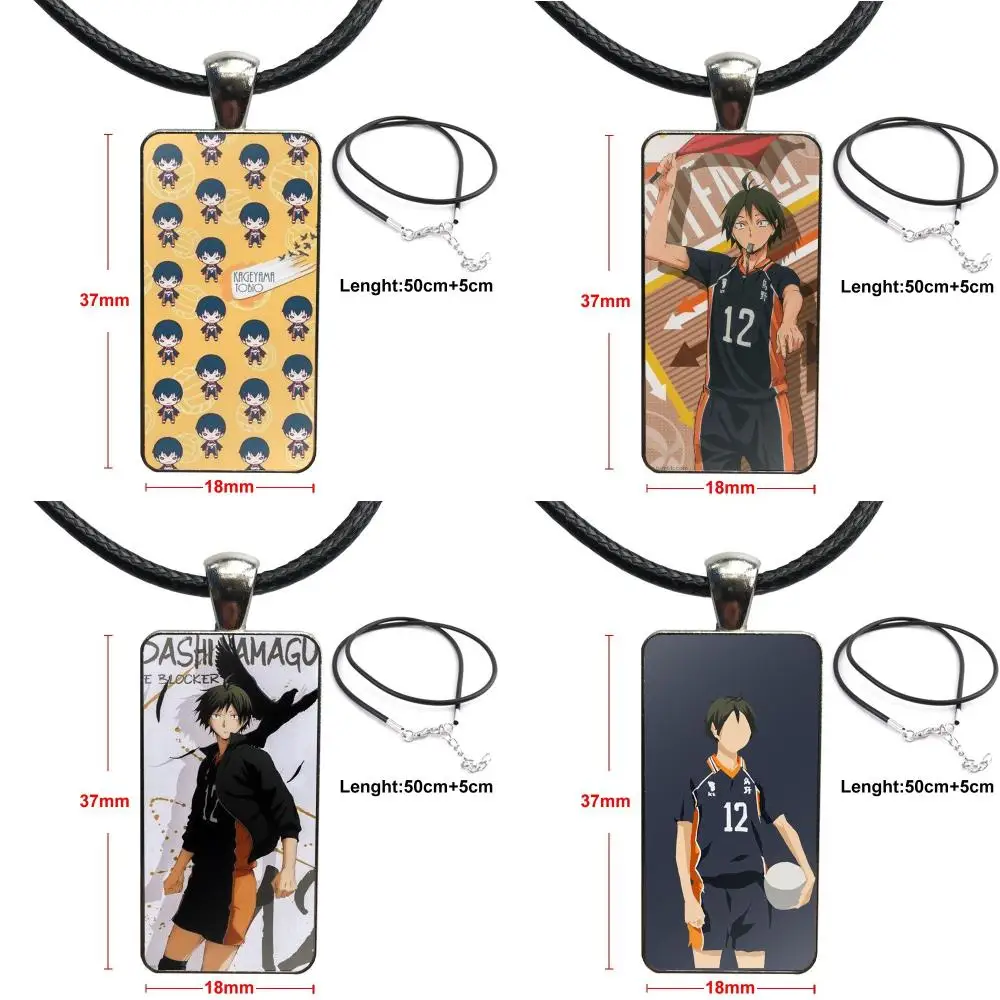 Женский подарок аниме Yamaguchi Tadashi Haikyuu бижутерия со стеклянными кабошонами