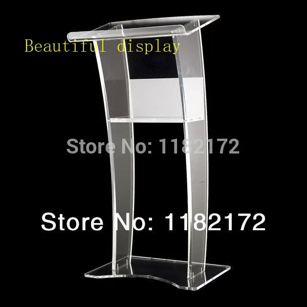 Unique design acrylic lectern podium/acrylic podium pulpit free shiping |
