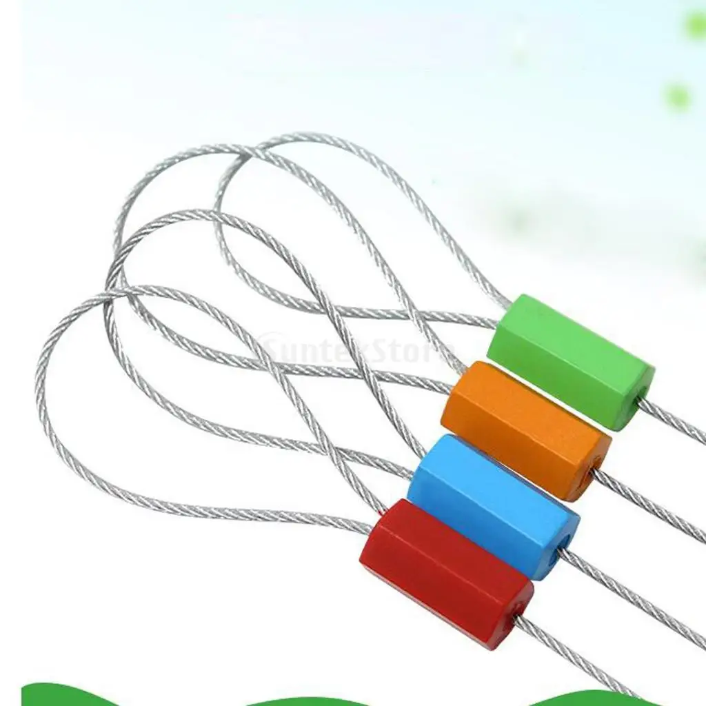 Pull Tight Cable Wire Seals Numbered Security Disposable Self-Locking Self-Lock Pad-Lock Tags Locks for Vehicle Doors Containers