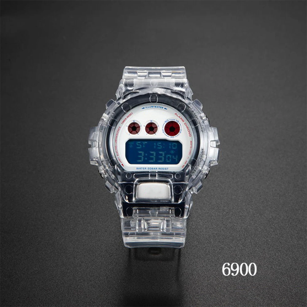 Набор прозрачных часов DW5600/5610/6900 водонепроницаемый резиновый ремешок спортивный