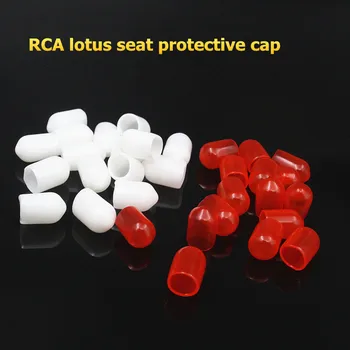 

Xangsane RCA lotus seat dust cap anti-oxidation rubber sleeve,signal plug cover socket audio cable plug protective cover