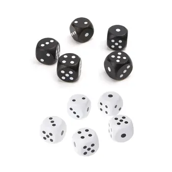 

5pcs 20mm Round Corner Wood Dice For Bar Nightclub Party RPG Board Game Kid Toys