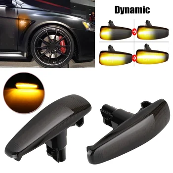 

Dynamic Side Fender Turn Light Smoke Fender For L Mitsubishi 8351A001 Side marker Waterproof Exterior