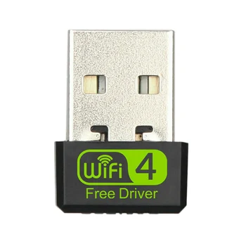 

Mini USB 150Mbps Wireless Adapter Free Drive 802.11Acbgn 2.4GHz Network Card for Laptop Desktop Computer