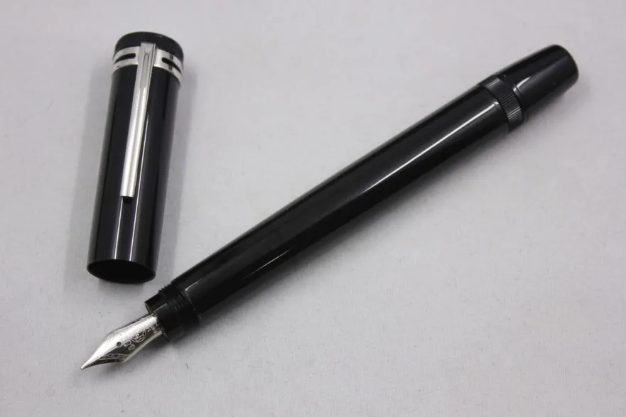 Wakaka Heritage коллекция 1912 Черный Красный Смола авторучка 109049 - Цвет: Black Silver Clip