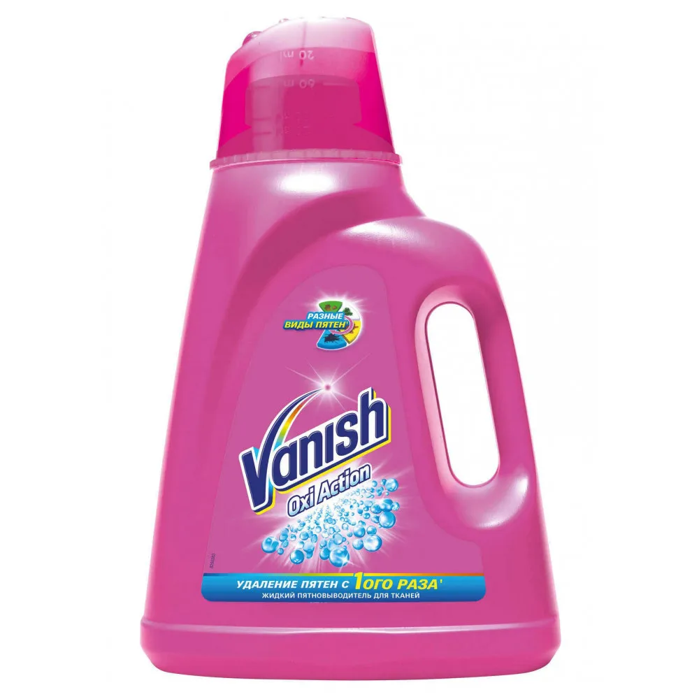 Пятновыводитель жидкий для тканей Vanish Oxi Action, 2 л