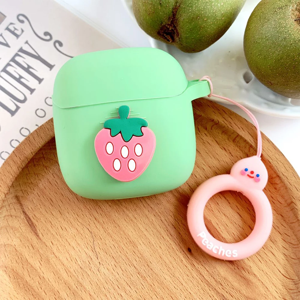 

Cute Fresh Fruit Cover for JBL TUNE 225TWS Case Bluetooth Earphone Case for JBL TUNE 220TWS Earphone Case Box with Finger Ring