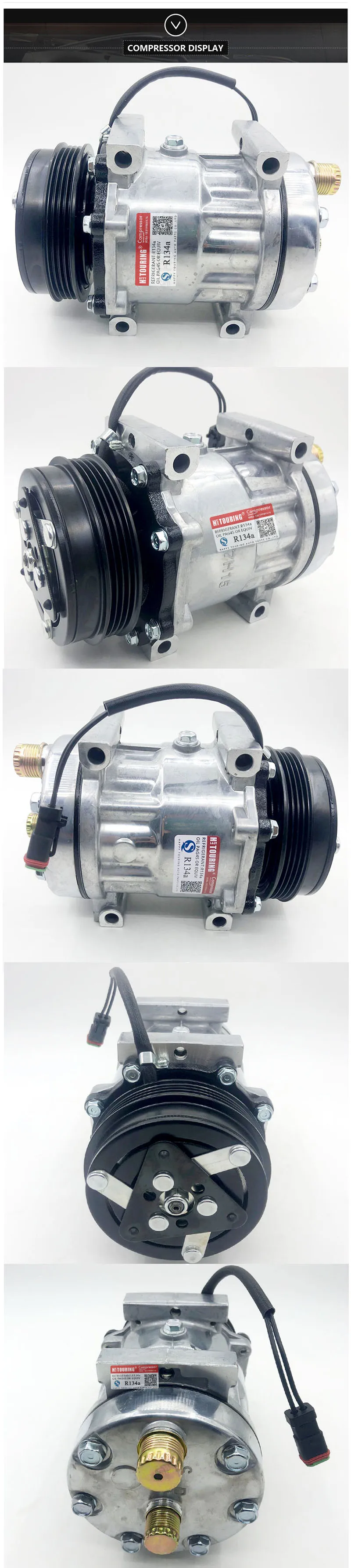 Для Sanden sd7h15 компрессор aircon насос для LAND ROVER DEFENDER LD пикап 2,5 Td5 JPB101200 TSP0155160 8FK351132231 SD 8076