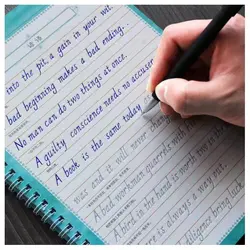 3 pçs adultt inglês caligrafia copybook crianças escrita iniciante escrita inglês estudante arte suprimentos reutilização prática livro