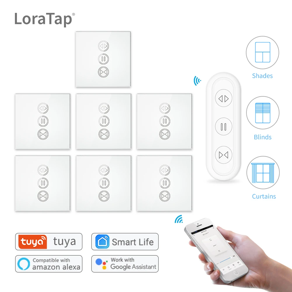 Tuya Smart Life Curtain Switch Remote Control Blinds Engine Roller Shutter RF+WIFI App Timer Google Home Aelxa Echo Smart Home afbeelding