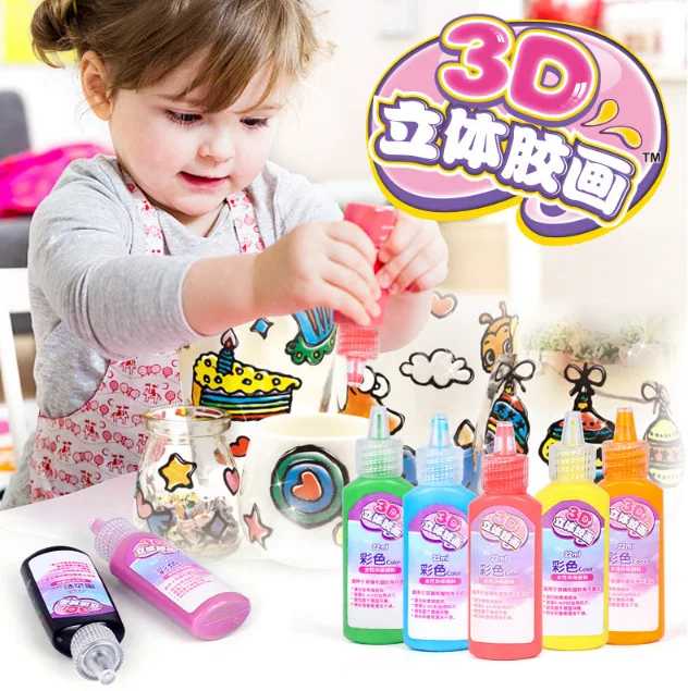 

3D tempera painting Hole-Gel Painting Colored Clay Crystal tempera painting Handmade DIY Painting Coloring Painting Plasticene