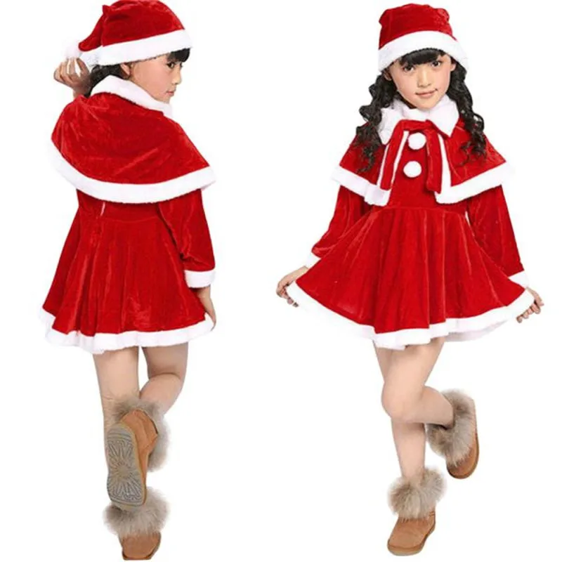 

New Arrival Christmas Red Romper Dress Baby Girls Sister Princess Kids Xmas Party Dresses Cotton Newborn Costume @A