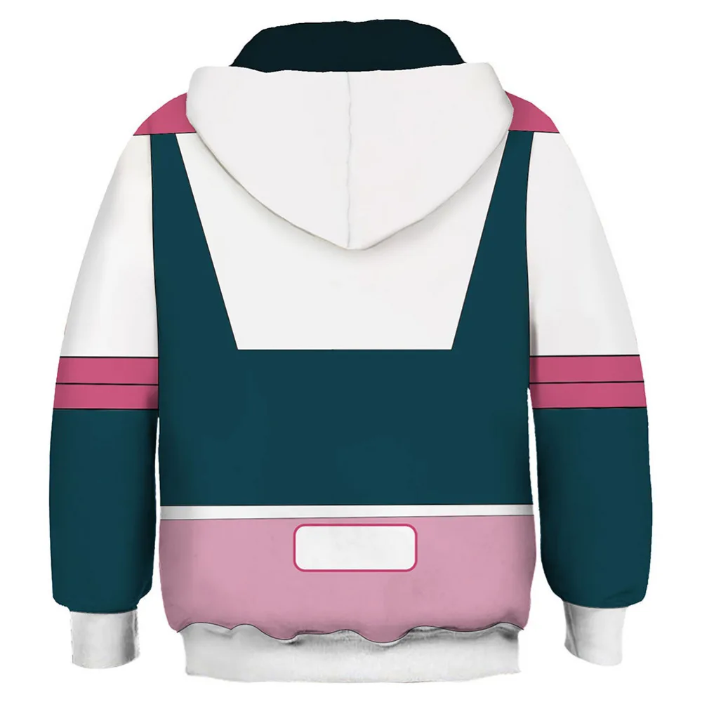 Boku no My Hero Academy/Детский свитер с капюшоном для костюмированной вечеринки izku Midoriya OCHACO URARAKA, пуловер с капюшоном для костюмированной вечеринки