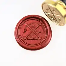 Пользовательские стрелки и инициалы воск печать/сохранить дату монограммный штамп/Пользовательские Свадебные печати/свадебные приглашения печать/пользовательские weddi