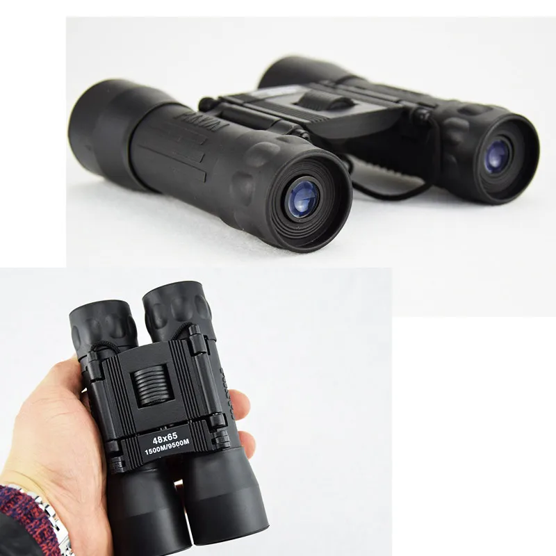 

HD 48Ч65 Folding Binoculars Telescope Low Light Night Vision for outdoor Professional Hunting camping Optical Fixed Zoom