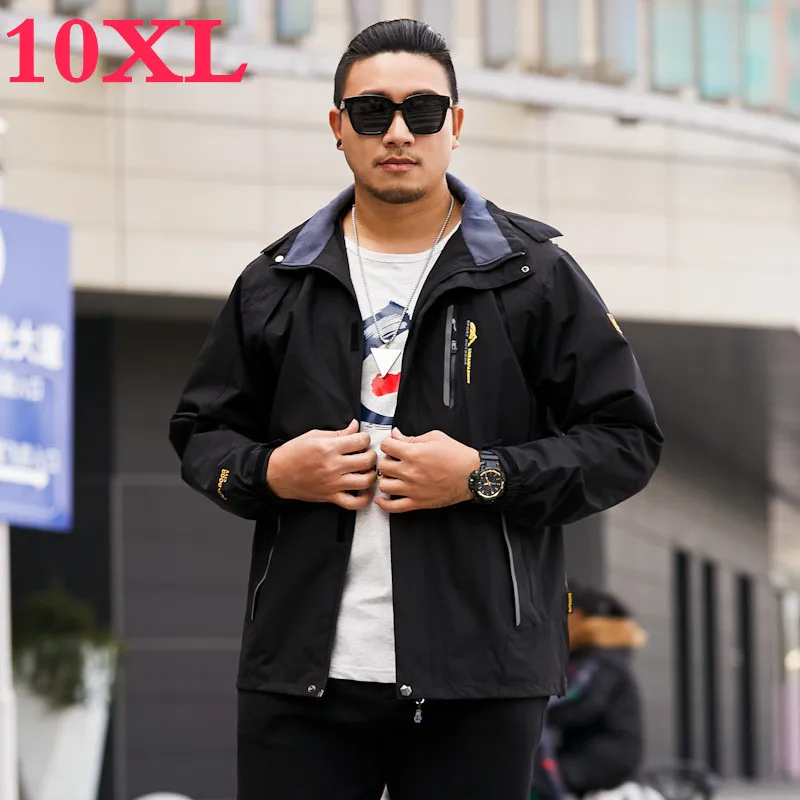 Новая Водонепроницаемая зимняя куртка размера плюс 10XL 9XL 8XL Мужская теплая парка 2