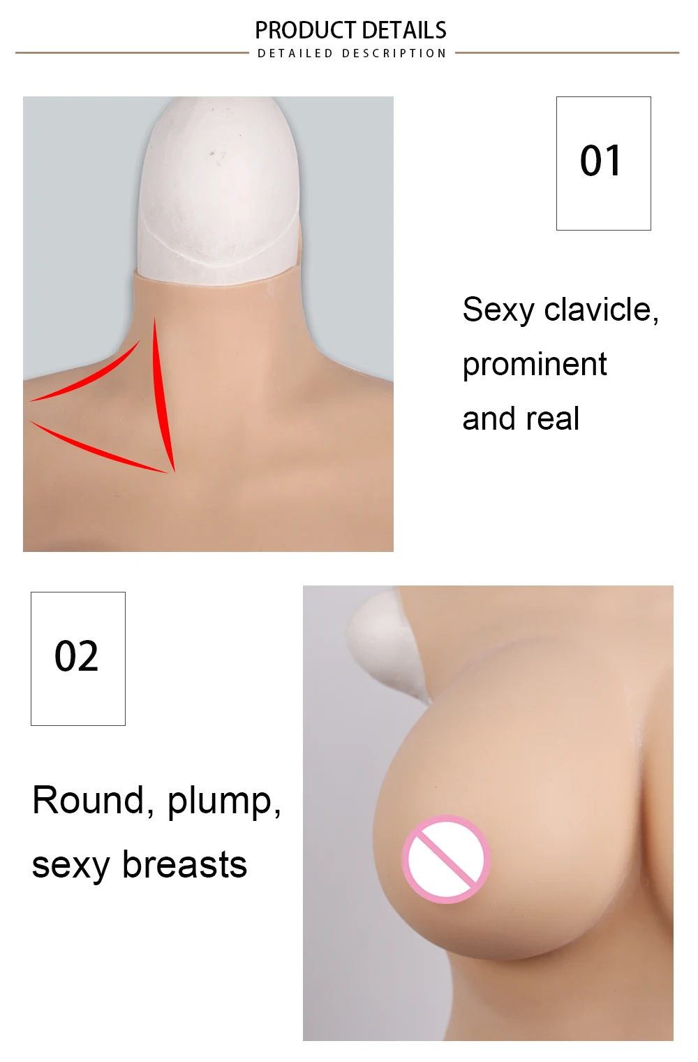 Eyung Liquid Silicone Filled Breast Forms Huge Big Boobs Tit For Crossdressing Transgender Cosplay Male to Female Boobs Sex Meme (3)