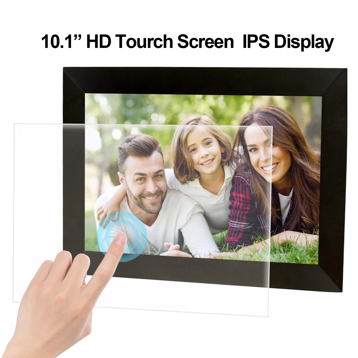 WiFi Digital Photo Frame 10 inch Touch Screen HD Display Picture Frame Wedding Gifts or Brithday Gift Share Photo via Frameo