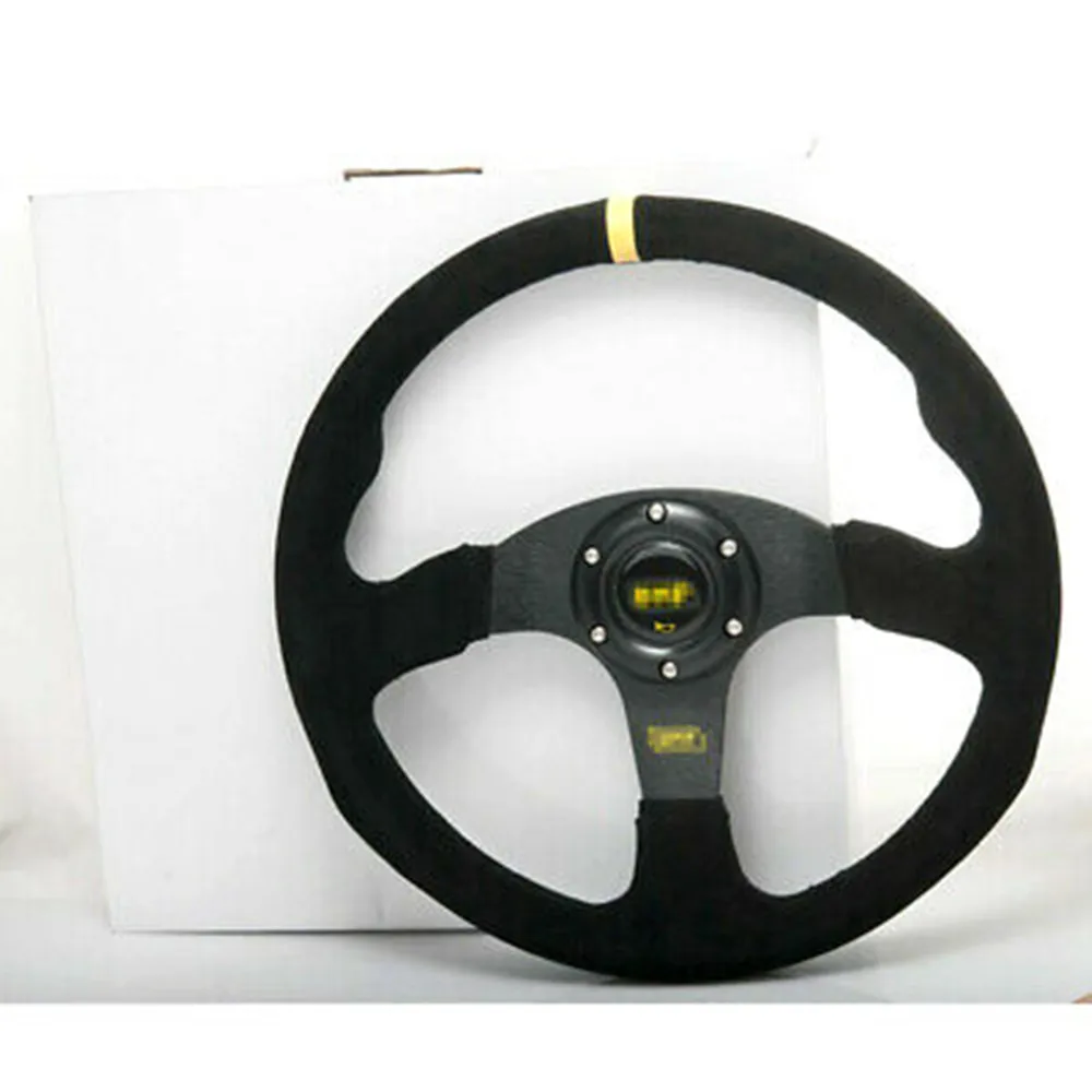 

14inch 350mm Steering Wheel Auto Steering Wheel Suede leather Steering