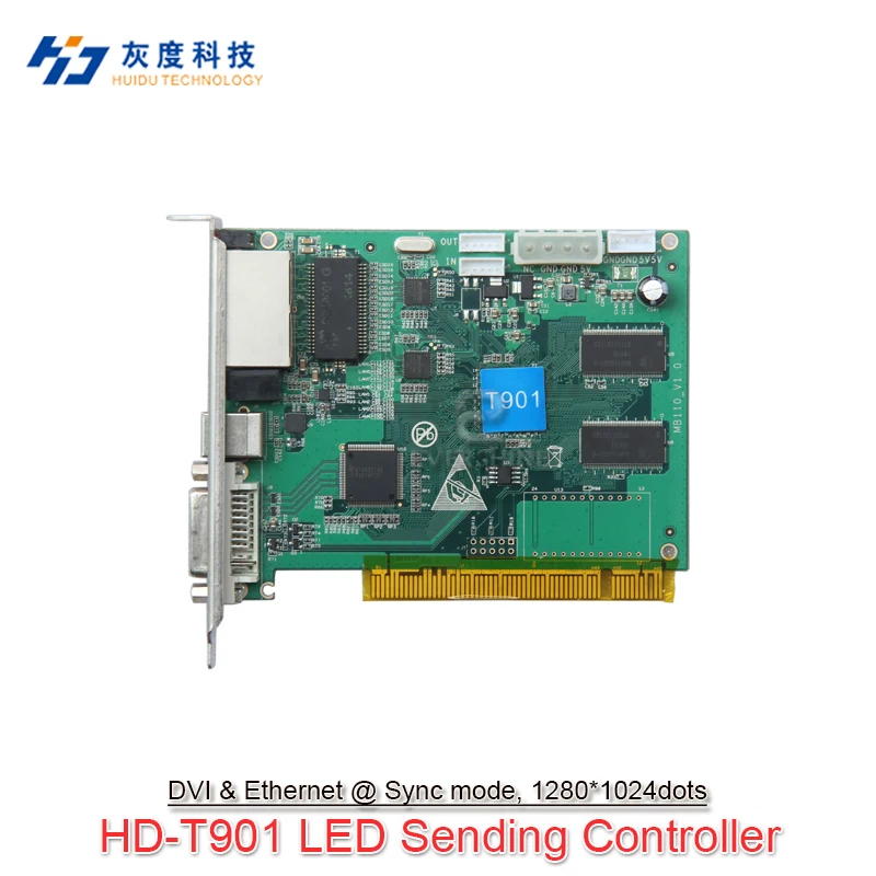 Huidu HD-T901 полноцветный светодиодный экран синхронный контроллер отправка карты