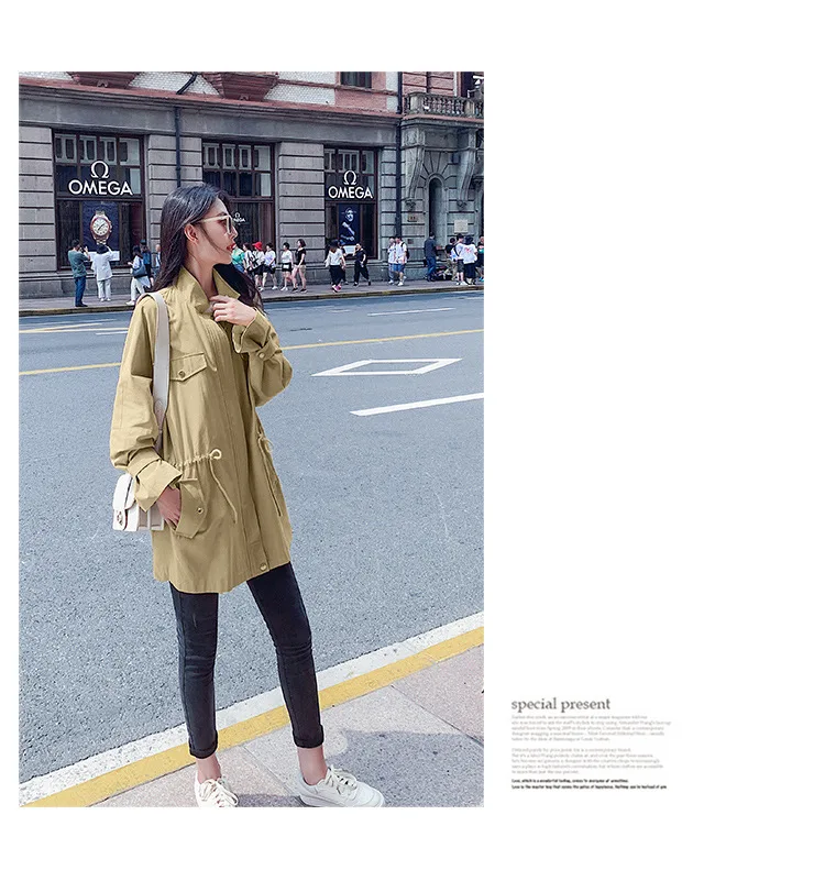 Photo Shoot Coat Women's Spring And Autumn 19 Popular New Style Korean-style Loose-Fit BF Students Short Short-height waitmore T
