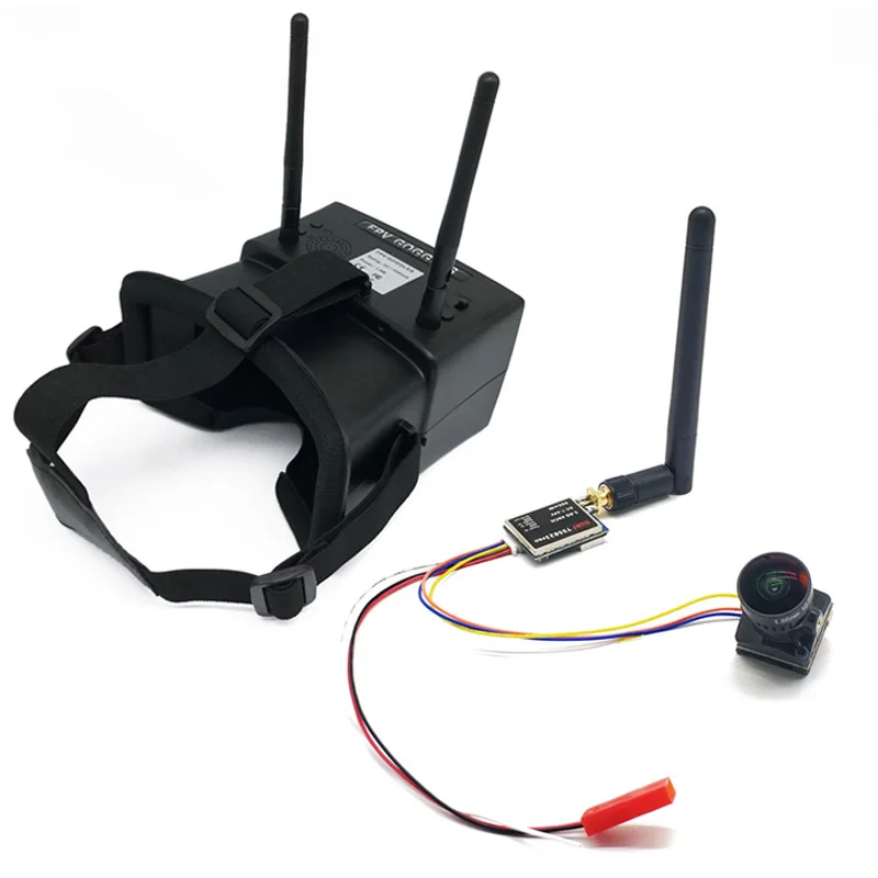 5 8G Fpv костюм 4 3 дюймов 480*272 FPV очки встроенный 7 в 2000 мАч аккумулятор приемник и
