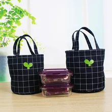 Хипстерский креативный холст Bento Box сумка поколение жира стиль печатная бумага и искусство с круглым дном мешок для обеда