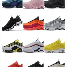 Новые мужские туфли классические 97 Кроссовки, цвет: черный, белый, розовый, спортивные туфли из дышащего материала с подушкой, мужксие кроссовки