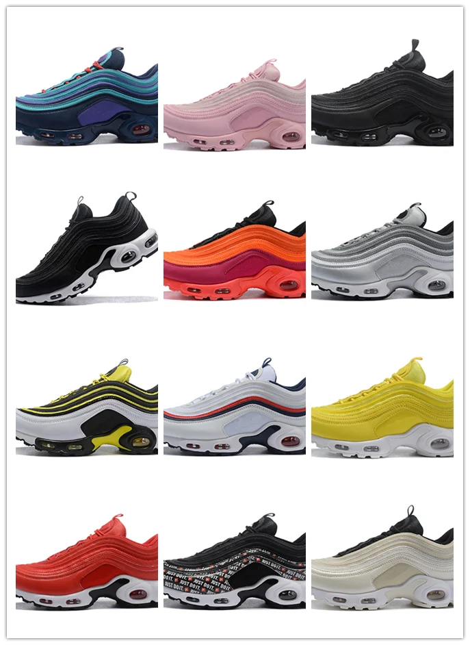 

New men's shoes classic 97 running shoes for women black white sports shoes sports shoes breathable cushion men sneakers