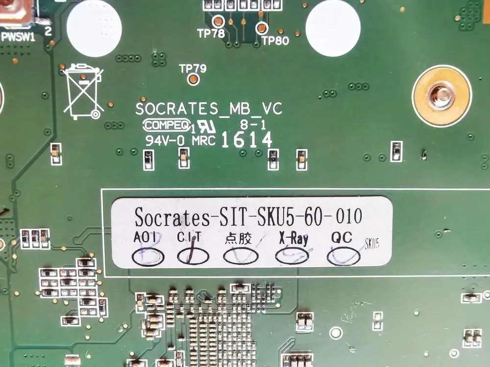 Оригинальная материнская плата для ноутбука SOCRATES_MB_VC 6Y30 4 Гб протестированная хорошая