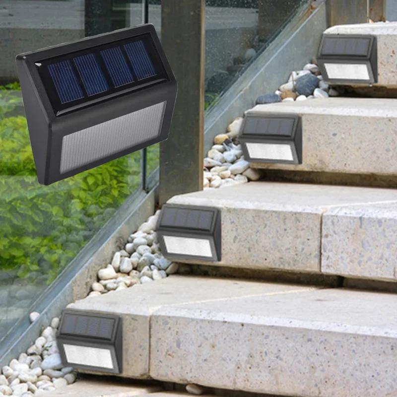 

New 6LED Solar Powered Path Lights Motion Sensor Solar Lamps for Garden Waterproof Outdoor Lighting White Emergency Wall Light