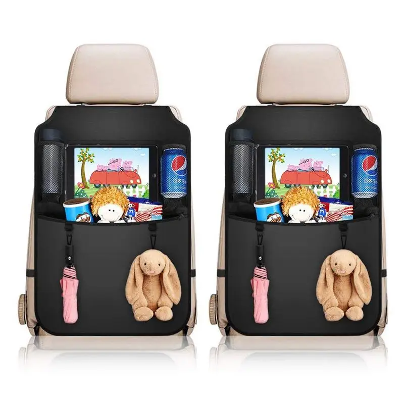 Back Seat Protector,Waterproof Car Behind Seat Organizer Large Seat Back Protectors, Tablet Holder for Children Kids with Allows