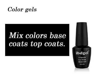 mix color base top Ibdgel 36 Цветной Гель-лак весь набор 36 шт осенние Morandi гель лак для ногтей элегантный лак для маникюра - Цвет: mix color base top