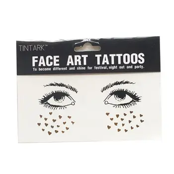 

Beauty Temporary Body Art Golden Face Tattoo Stickers Bronzing Freckles