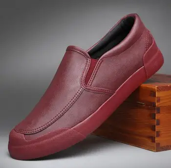 

Brand New 2020 Men's Designer Loafer Shoes Spring/Autumn Men's Slip-On Sewing Casual Shoes Youth Wear-resisting Vulcanize Shoe