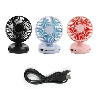 

5inch Mini 4 Speeds Portable Desk Clip Fan USB Powered or 5000mAh Rechargeable Battery Personal Mini Fan for Car Office