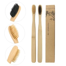 1/2, 5 шт. в партии, мягкие волокна Экологичная деревянная зубная щетка бамбуковая зубная щётка с деревянной ручкой электрическая зубная щетка отбеливание взрослых Уход за полостью рта ИНСТРУМЕНТ