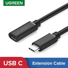 Ugreen USB Type C Extension Cable Male to Female USB C 3.1 Extender Cord 4K Thubderbolt 3 Cable for MacBook Pro Nintendo Switch